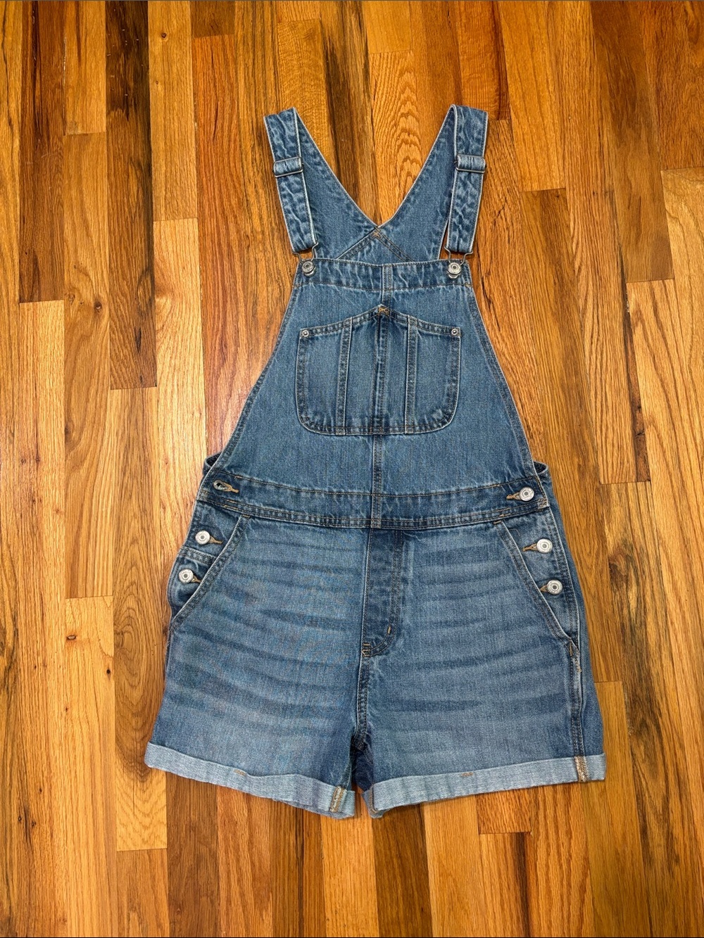 Denim short overalls women’s